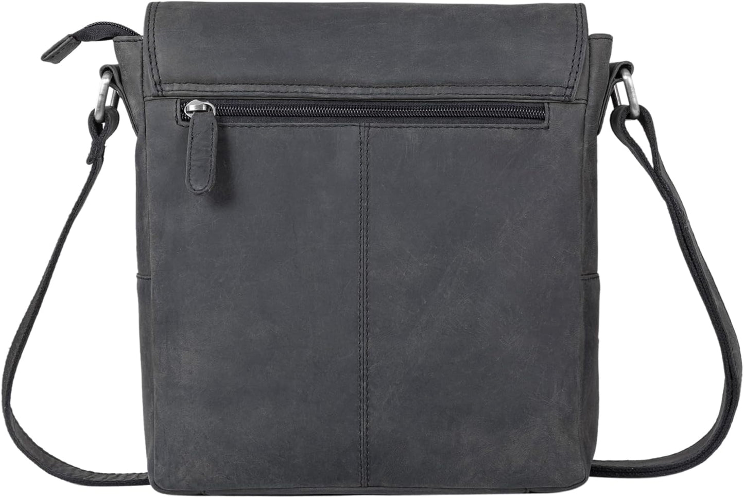 STILORD 'Nevio' Bolso de Hombre de Cuero | Pequeño Messenger Bag Elegante de Estilo Vintage | Bandolera para Tablet de 10.1 Pulgadas iPad en Piel Genuino
