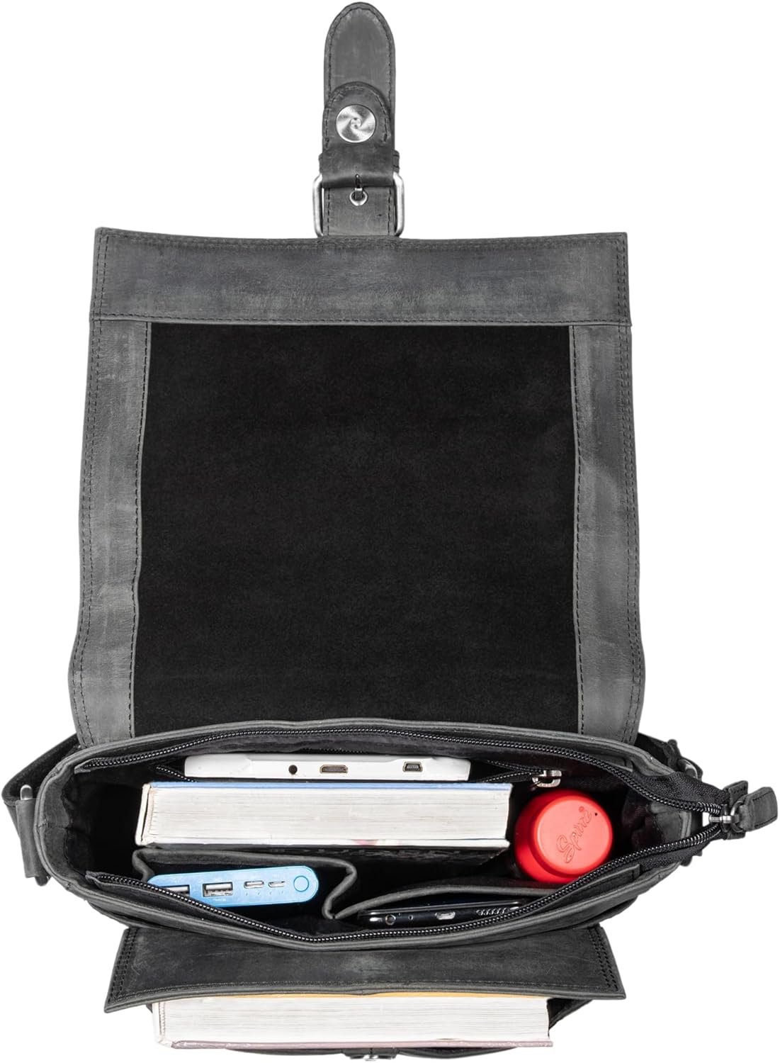 STILORD 'Nevio' Bolso de Hombre de Cuero | Pequeño Messenger Bag Elegante de Estilo Vintage | Bandolera para Tablet de 10.1 Pulgadas iPad en Piel Genuino
